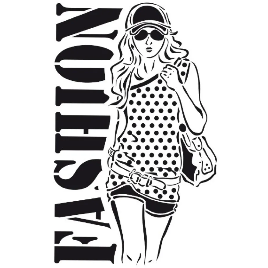 Laser-Kunststoff-Schablone, DIN A4, Fashion