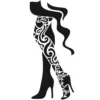 Laser-Kunststoff-Schablone, DIN A4, selbstklebend, Sexy Legs
