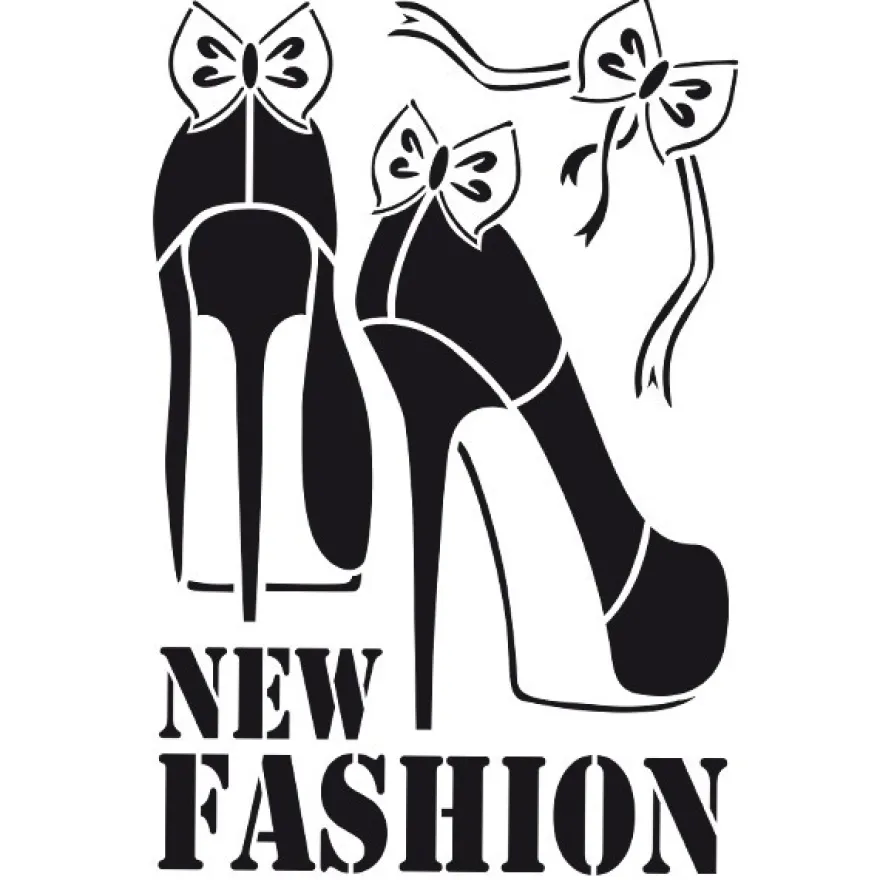 Laser-Kunststoff-Schablone, DIN A4, New Fashion Pumps