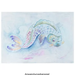 Laser-Kunststoff-Schablone, DIN A3, Glücks-Koi