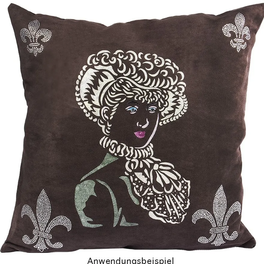 Laser-Kunststoff-Schablone, DIN A4, Vintage-Dame