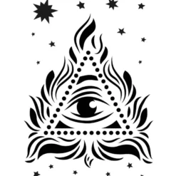 Laser-Kunststoff-Schablone, DIN A4, Augen-Blick
