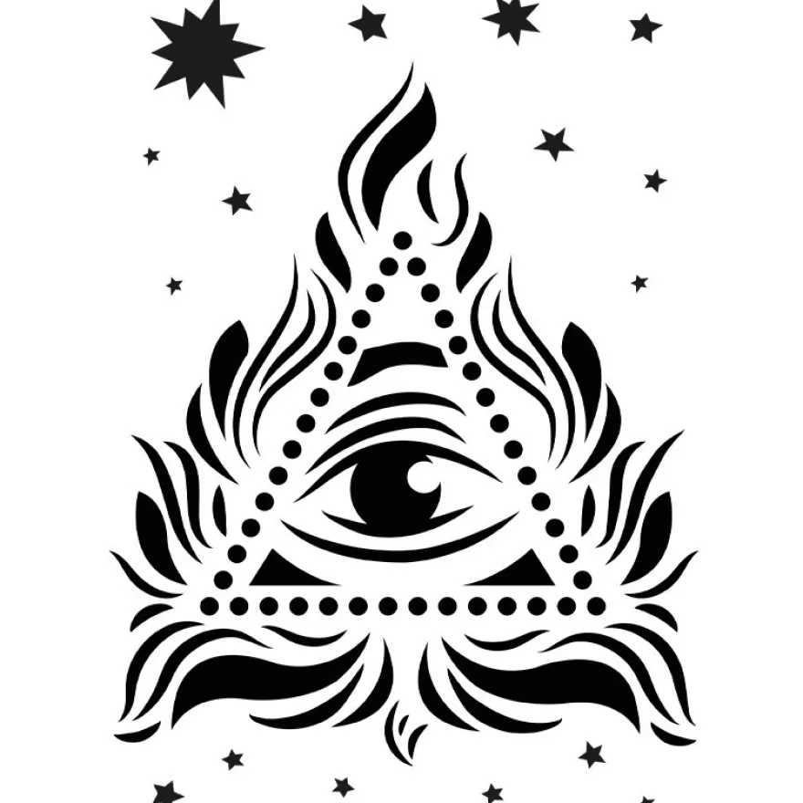 Laser-Kunststoff-Schablone, DIN A4, Augen-Blick