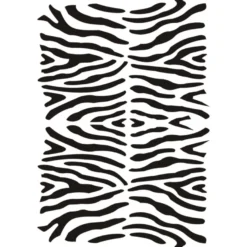 Laser-Kunststoff-Schablone, DIN A4, Hintergrund 11, Zebra