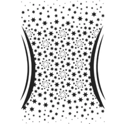 Laser-Kunststoff-Schablone, DIN A3, Schlanke Linie, Sterne