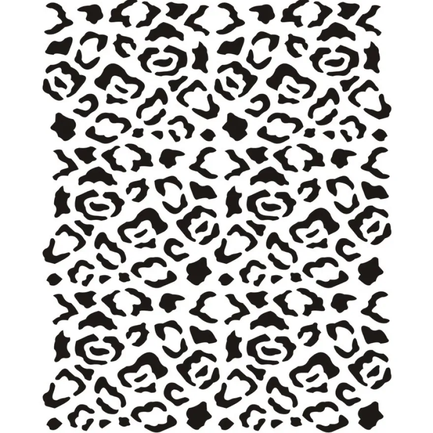 Laser-Kunststoff-Schablone, DIN A4, Hintergrund 7, Leopard