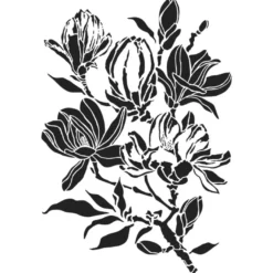 Laser-Kunststoff-Schablone, DIN A4, Magnolie
