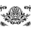 Laser-Kunststoff-Schablonen, DIN A4, Ornament
