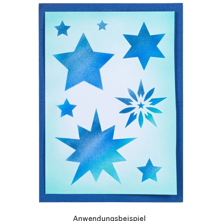 Laser-Schablonen, selbstklebend, Winter/Weihnachten, DIN A5, 15 Stück