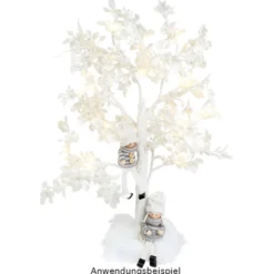 LED-Baum, mit Deko-Diamanten, 60cm hoch, 18 LED-Lämpchen in Warmweiß