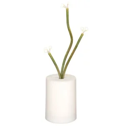 LED-Blumenstiele im Topf mit Perlen-Blütenstempeln, ca. 25 cm hoch, 9 LEDs in Warmweiß, mit Timer
