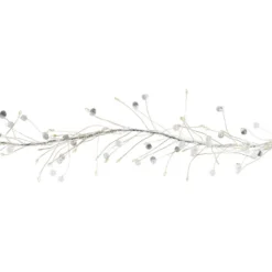 LED-Bündel-Drahtlichterkette, Kristall-Tropfen, transp., 80 LED-Lämpchen in Warmweiß, inkl. Timer