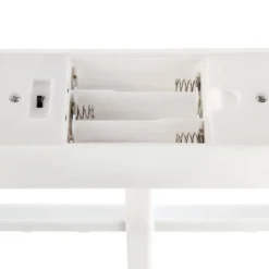 LED-Dekoleuchter, Tanne, 40cm hoch, 21 LED-Lichter in Warmweiß, Timer