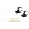 LED-Deko-Spots, max. 4,3cm hoch, 2,5cm breit, je 1 LED-Lämpchen in Warmweiß, schwarz, 2 Stück