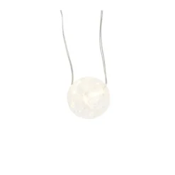 LED-Drahtlichterkette, Crackle-Kugeln, klar, 20 LEDs in Warmweiß, 3,05m lang, Timer
