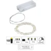 LED-Draht-Lichterkette, warmweiß, 1,5cm Lichtabstand, inkl. Timer, 100er