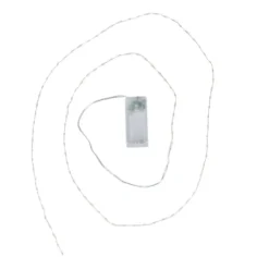 LED-Draht-Lichterkette, warmweiß, 1,5cm Lichtabstand, inkl. Timer, 100er