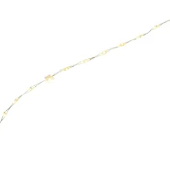 LED-Draht-Lichterkette, warmweiß, 1,5cm Lichtabstand, inkl. Timer, 100er