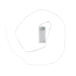 LED-Draht-Lichterkette, warmweiß, 1,5cm Lichtabstand, inkl. Timer, 60er