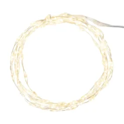 LED-Drahtlichterkette, zum Aufhängen, 75 LEDs in Warmweiß, mit Timer
