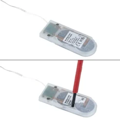 LED-Drahtlicht, mit Flackereffekt, 1 LED in Warmweiß, mit Timer