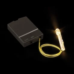 LED-Drahtlicht, warmweiß, 22,5cm Strang, 5mm Lampen-Ø