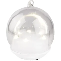 LED-Drehpodest mit Glaskuppel, Ø12cm, 6 LED, warmweiß, Timer