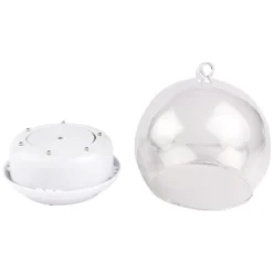 LED-Drehpodest mit Glaskuppel, Ø12cm, 6 LED, warmweiß, Timer