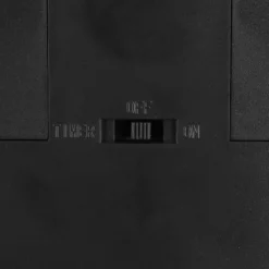 LED-Drehpodest, schwarz, Ø16cm, 4,5cm hoch, warmweiß, inkl. Timer