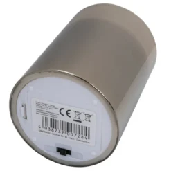 LED-Echtwachs-Kerze im Glas, 10cm hoch, Ø 7,5cm, inkl. Timer