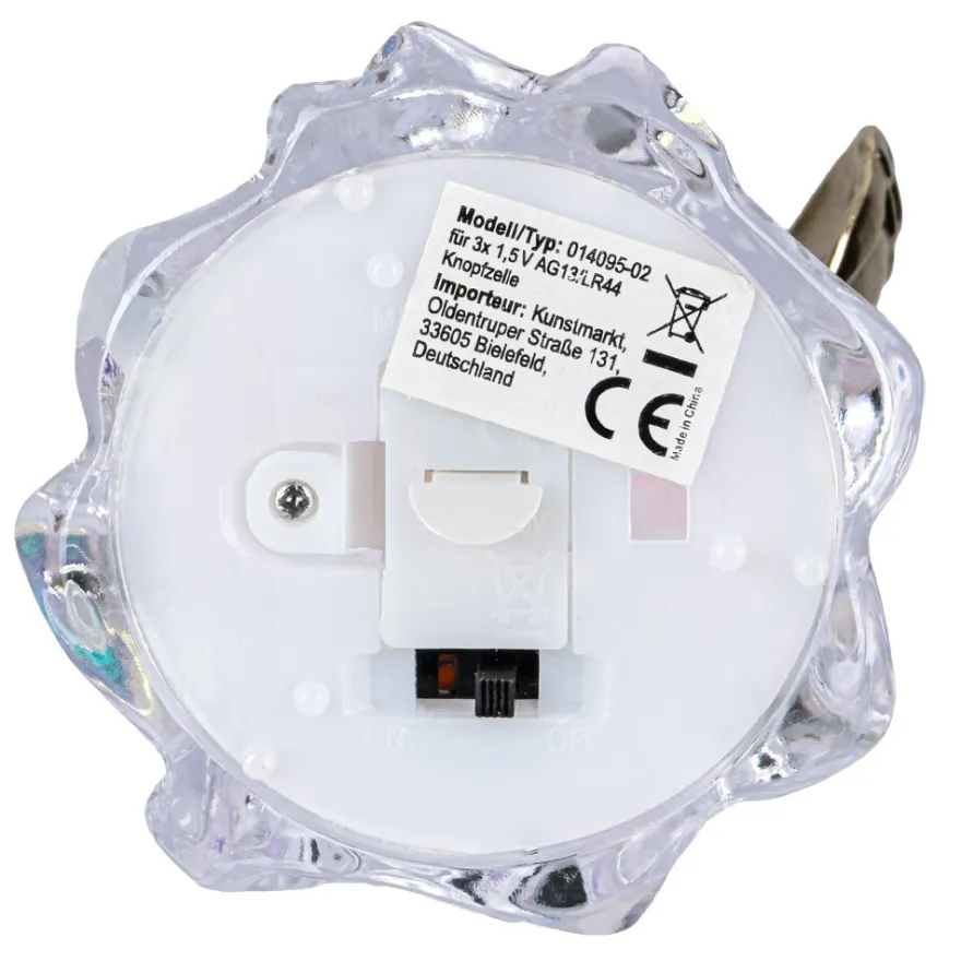 LED-Engel, mit Harfe & Flöte, 12,3cm hoch, warmweiß, inkl. Timer, 2 Stück