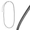 Lederoptik-Halsketten, 45cm lang, verlängerbar, Stärke: 2mm, schwarz, 3 Stück