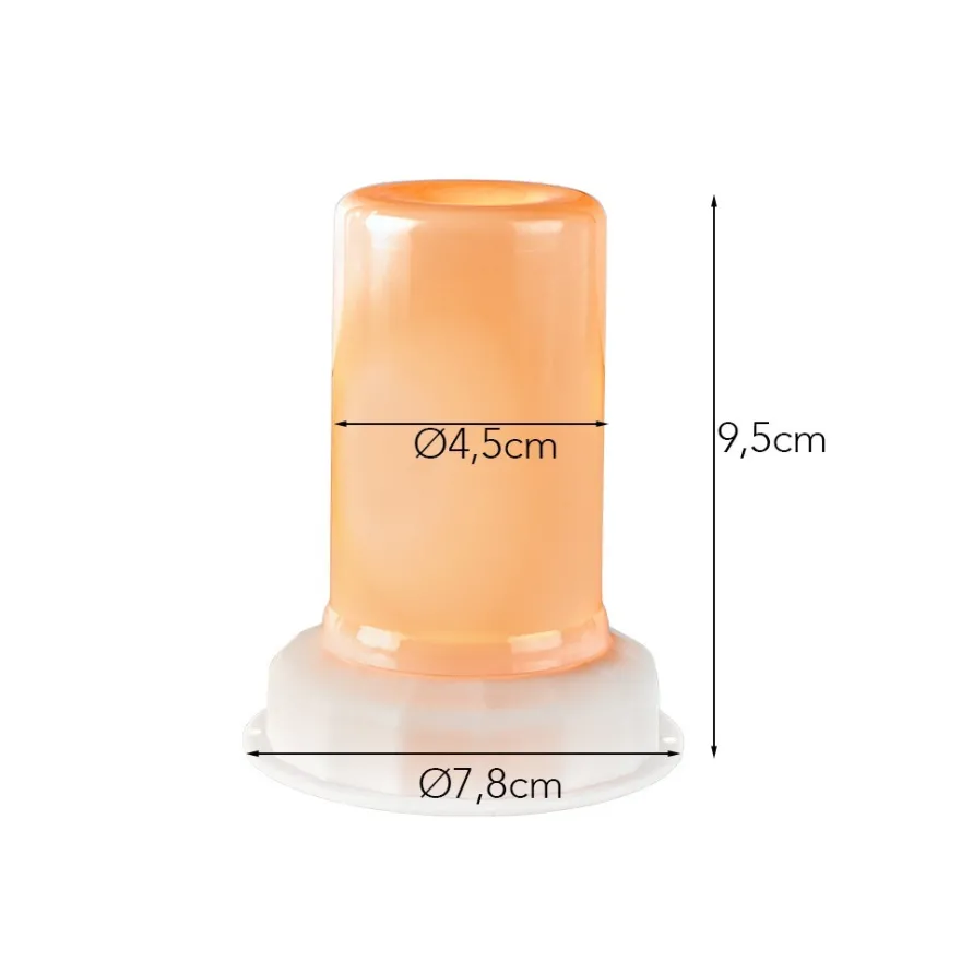 LED-Flammenlicht, warmweiß, Ø 4,5cm, inkl. Timer