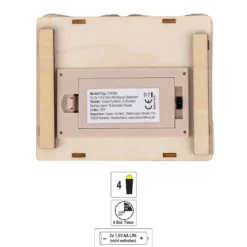 LED-Haus, Design 1, 12cm x 10,3cm x 15,3cm, warmweiß mit Timer