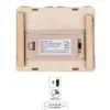 LED-Haus, Design 2, 12cm x 10cm x 15,1cm, warmweiß mit Timer