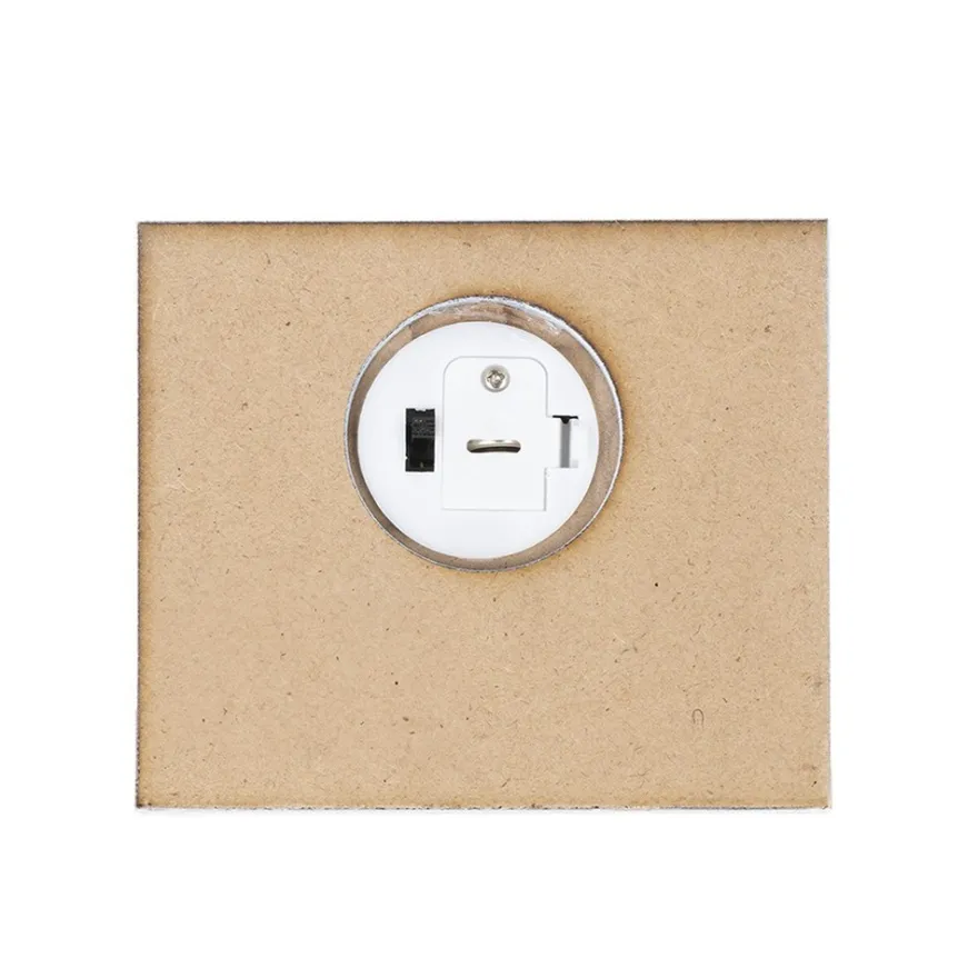 LED-Haus, graues Dach, mit Lichteffekt-Folie, 9,5cm x 8,2cm x 11cm