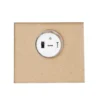 LED-Haus, rotes Dach, mit Lichteffekt-Folie, 9,5cm x 8,2cm x 11cm