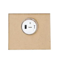 LED-Haus, rotes Dach, mit Lichteffekt-Folie, 9,5cm x 8,2cm x 11cm