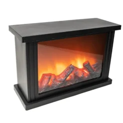 LED-Kamin, 30cm x 11,5cm x 20cm, mit Flammeneffekt, mit Timerfunktion
