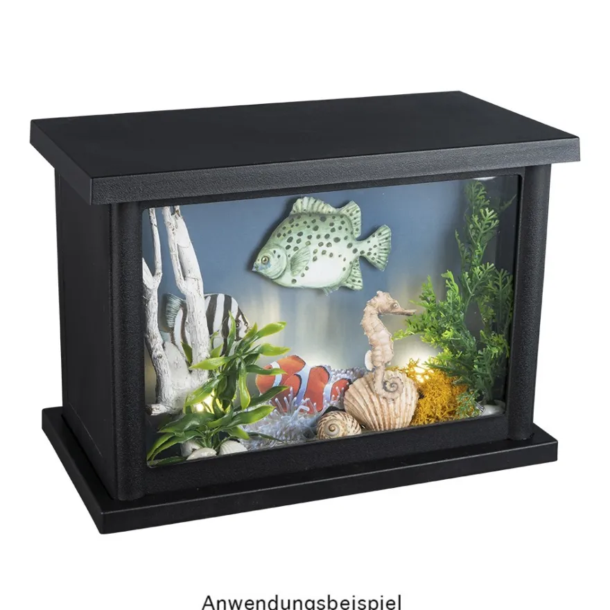 LED-Kamin, 25,5cm x 13,5cm x 18cm, mit Flammeneffekt, mit Timer