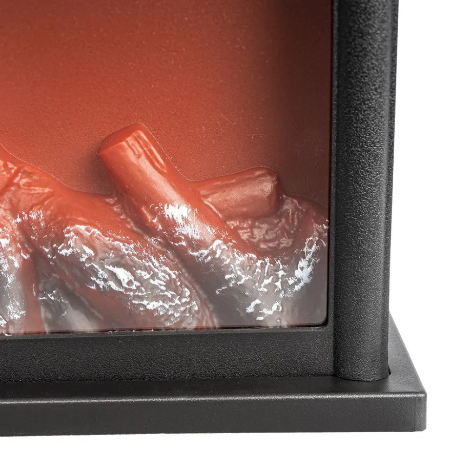 LED-Kamin, 25,5cm x 13,5cm x 18cm, mit Flammeneffekt, mit Timer