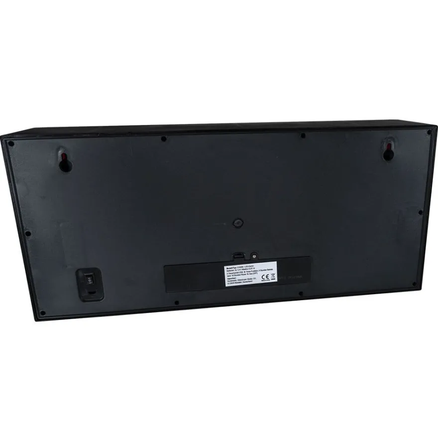LED-Kamin, 45cm x 10cm x 20cm, mit Flammeneffekt, mit Timer