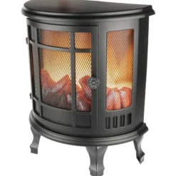 LED-Kamin, Nostalgie, 35cm x 30cm x 17cm, mit Timer-Funktion
