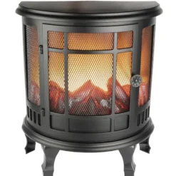 LED-Kamin, Nostalgie, 35cm x 30cm x 17cm, mit Timer-Funktion