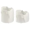 LED-Kerzen, 3,2cm hoch Ø3,6cm & 4,5cm hoch Ø3,6cm, warmweiß, Timer-Funktion, 12 Stück