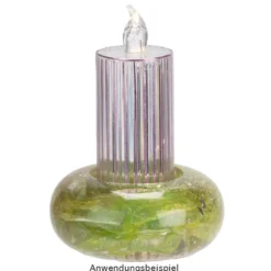 LED-Kerzen, Kristalloptik 2, transparent, 15,5cm hoch, 2 Stück