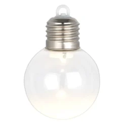LED-Kugeln Glühbirne, Ø6cm, transparent, 4 Stück