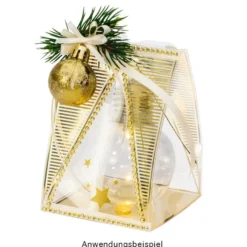 LED-Kugeln Glühbirne, Ø6cm, transparent, 4 Stück