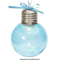 LED-Kugeln Glühbirne, Ø6cm, transparent, 4 Stück