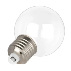 LED-Kugeln Glühbirne, Ø6cm, transparent, 4 Stück